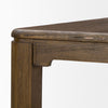 Kendrix 84" Dark Brown Oak Wood Extendable Rectangular Dining Table
