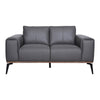 Kreska Genuine Leather Loveseat