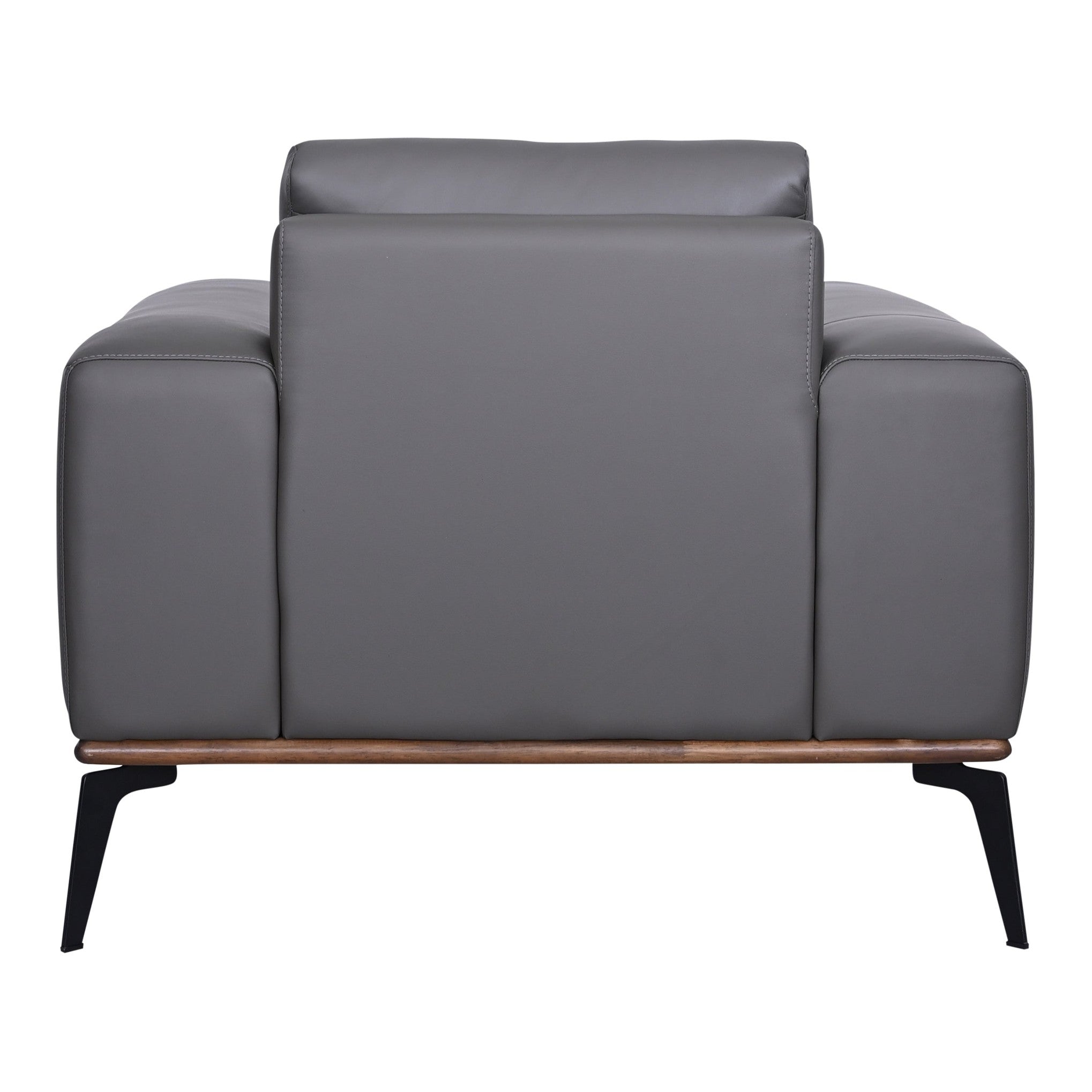 Kreska Genuine Leather Accent Chair