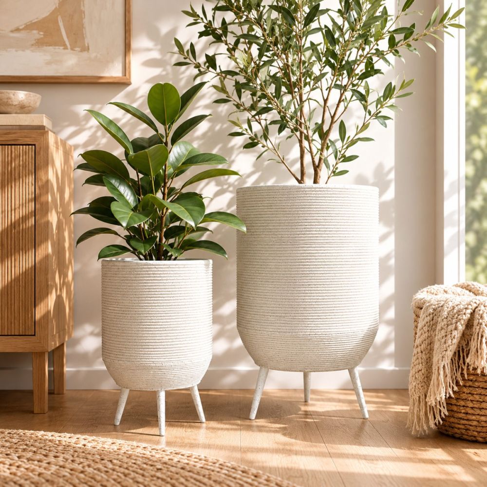 Bramble Metal Floor Planters, S2
