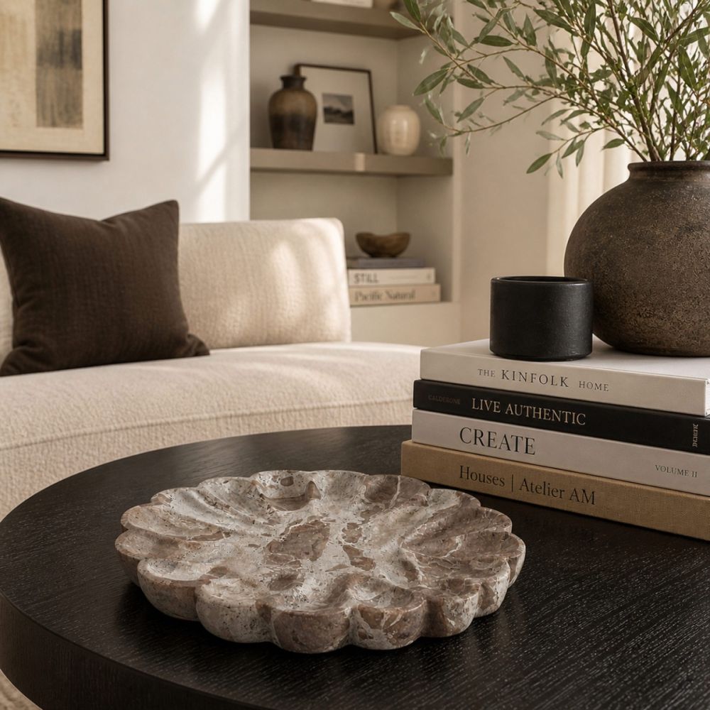 Marble Anemone, Decorative Tray