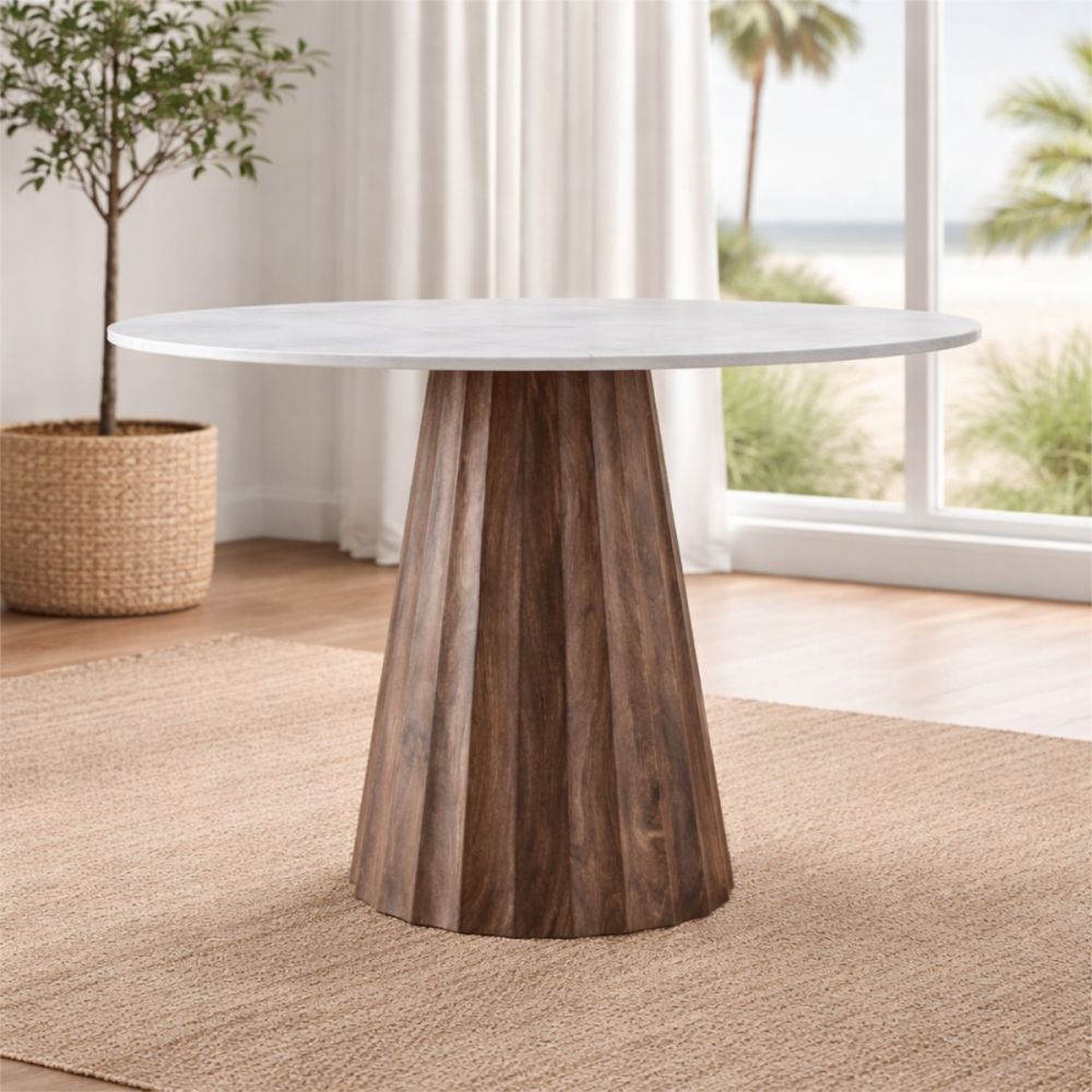 Naveen 42" Dining Table, Natural