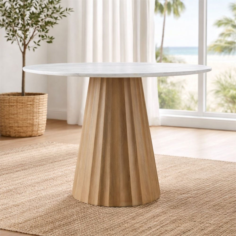 Naveen 42" Dining Table, Natural