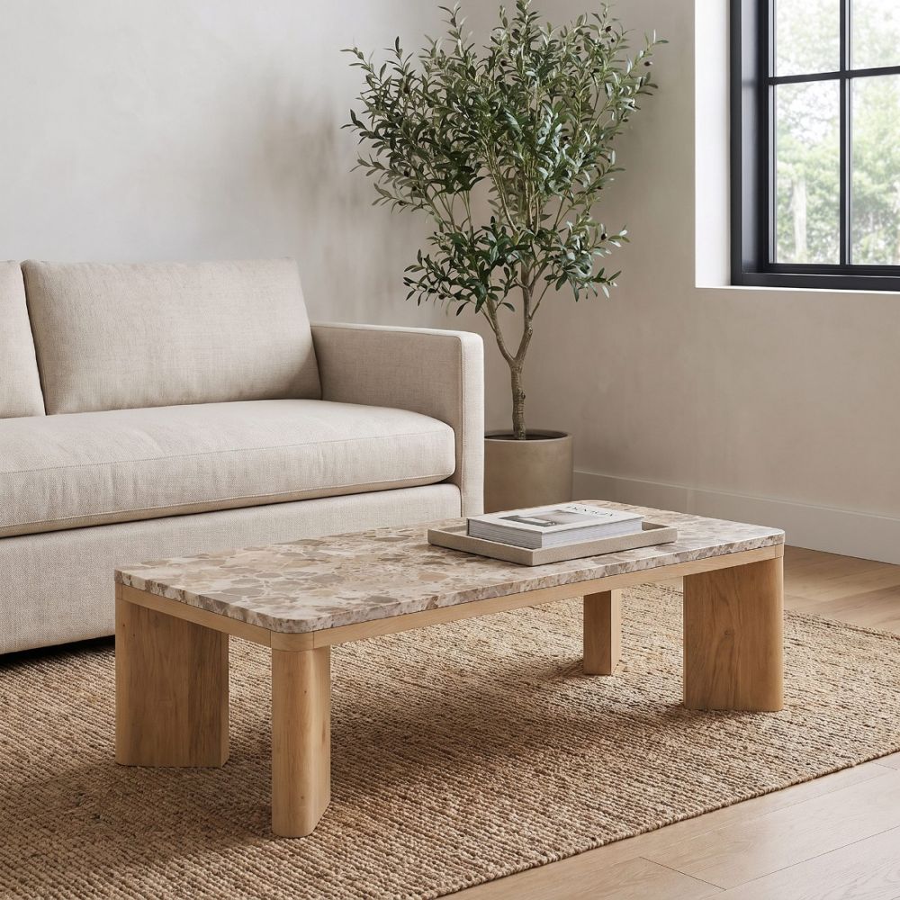 Celeste Coffee Table, with Marble Top-thumbmail-4
