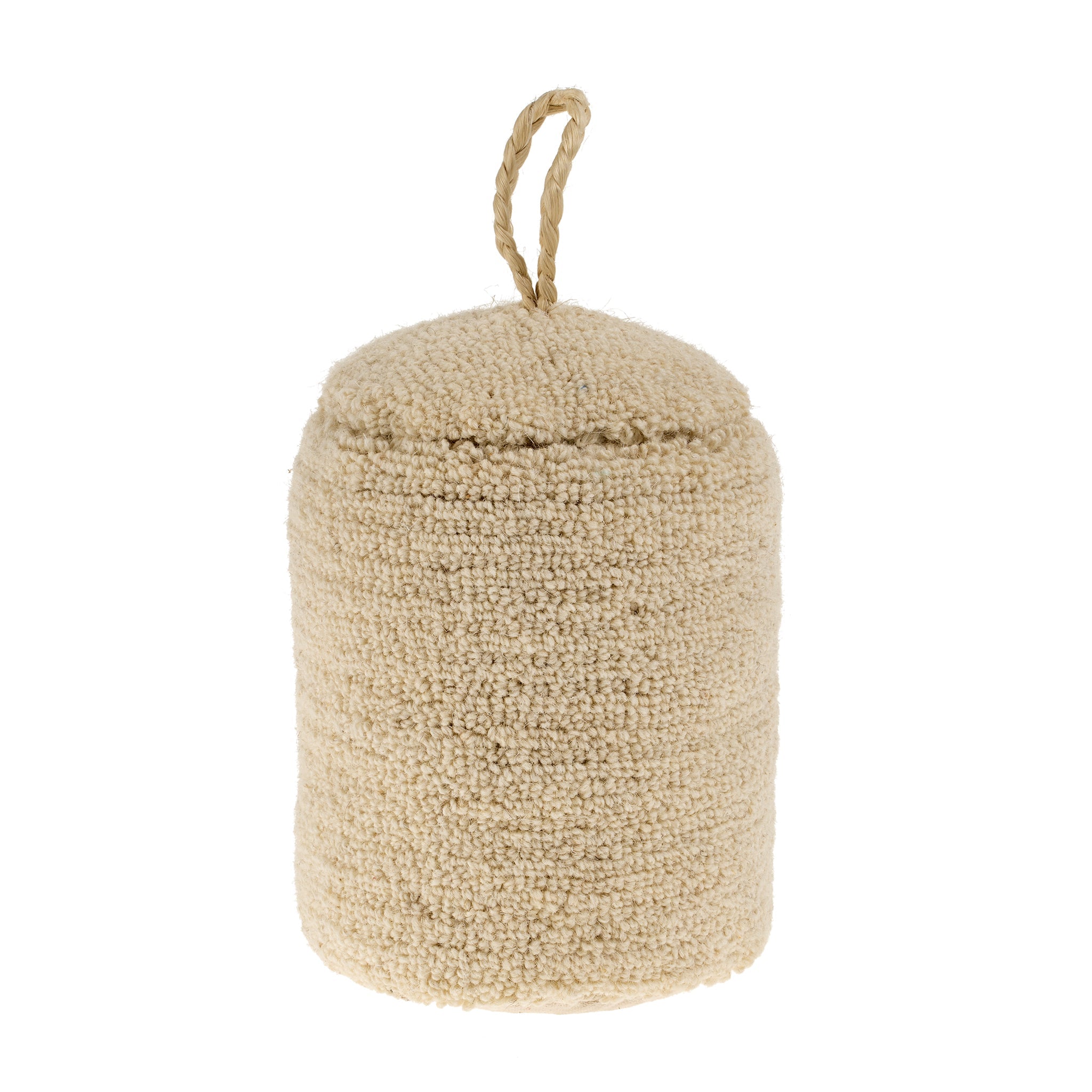 Wool Loop Doorstop, Ivory
