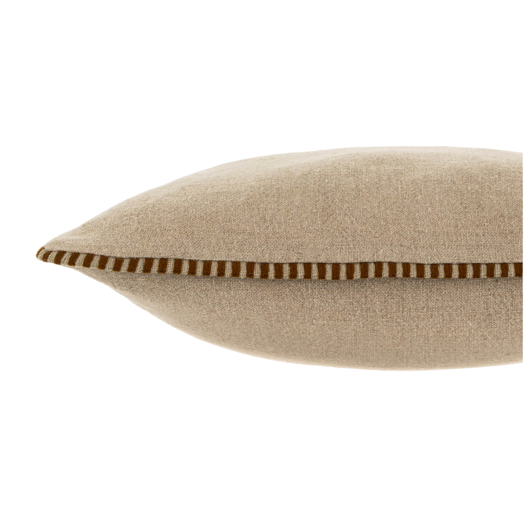 20x20 Honfleur Linen Pillow, Sienna