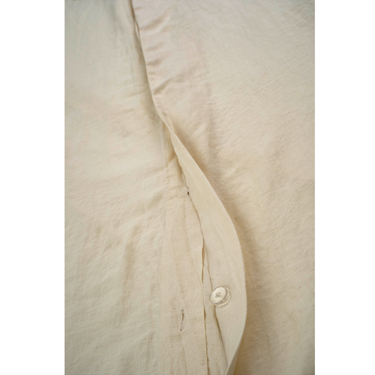 Reverie Linen Queen Duvet Set - Ivory