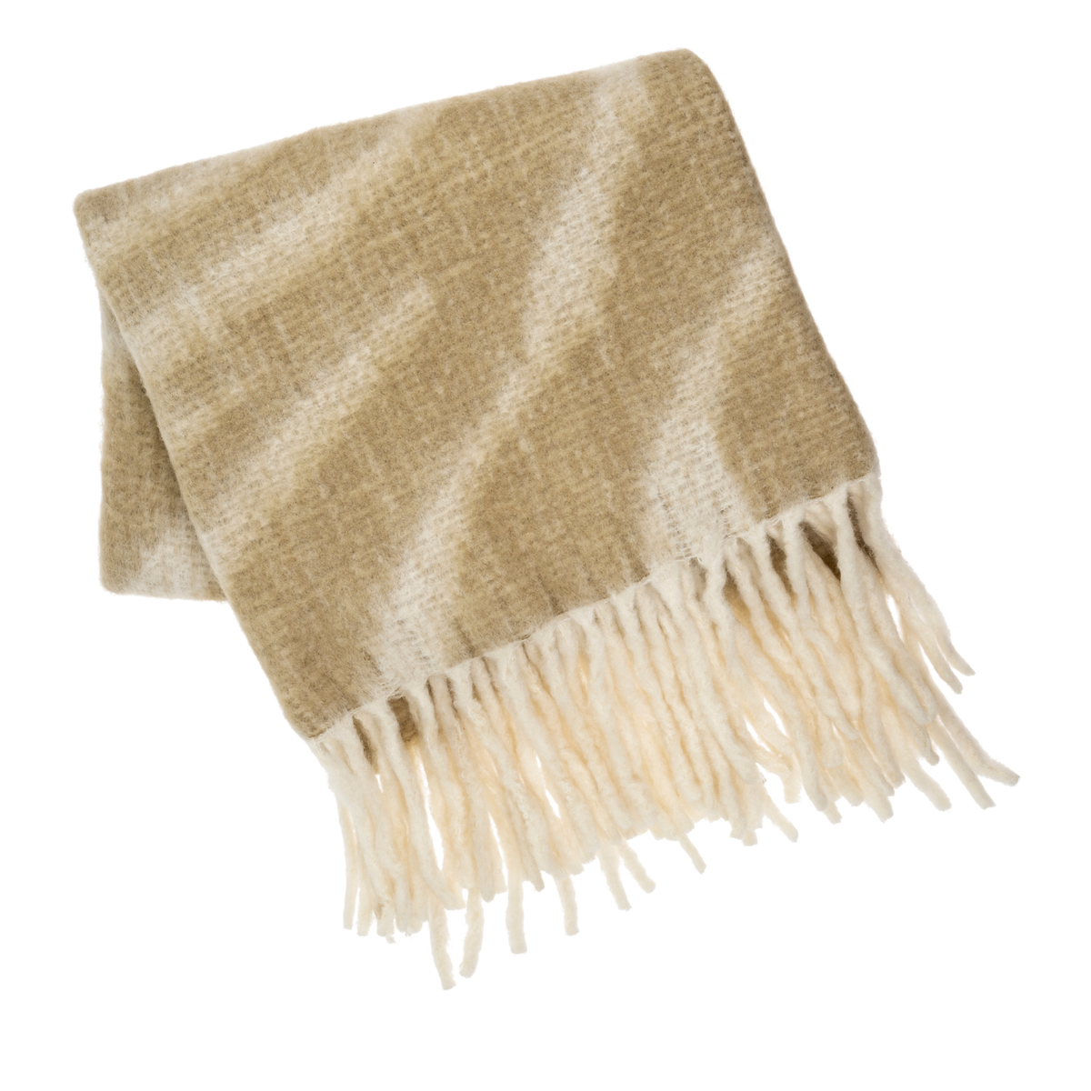 Bergen Wool Blend Throw - Pampas