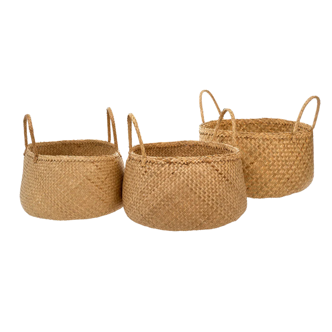 Sable Seagrass Baskets S/3