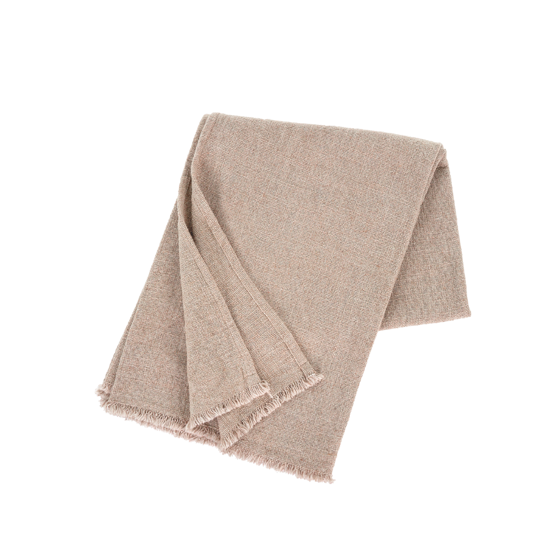 Selena Linen End of Bed Blanket, Blush-thumbmail-1