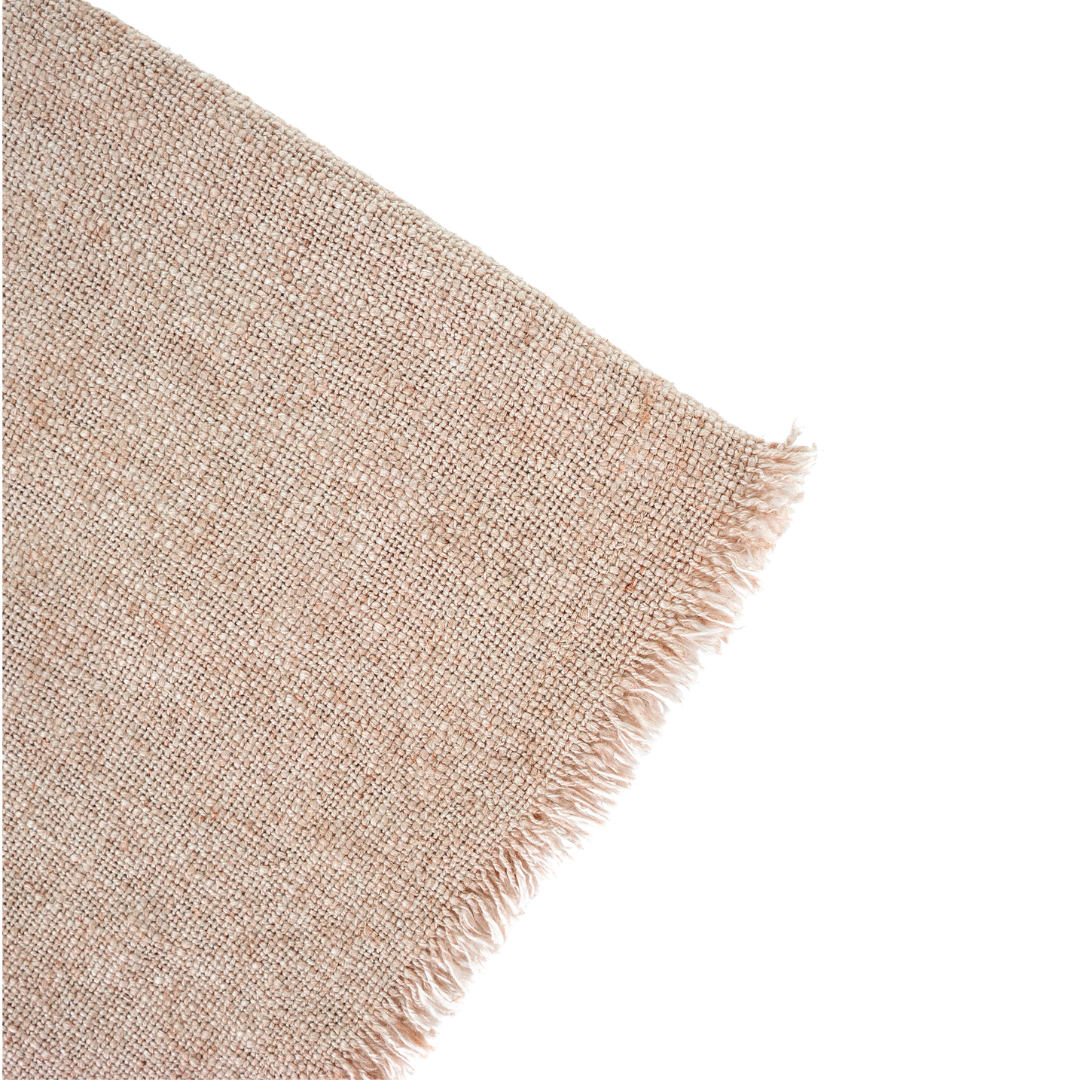 Selena Linen End of Bed Blanket, Blush-thumbmail-2