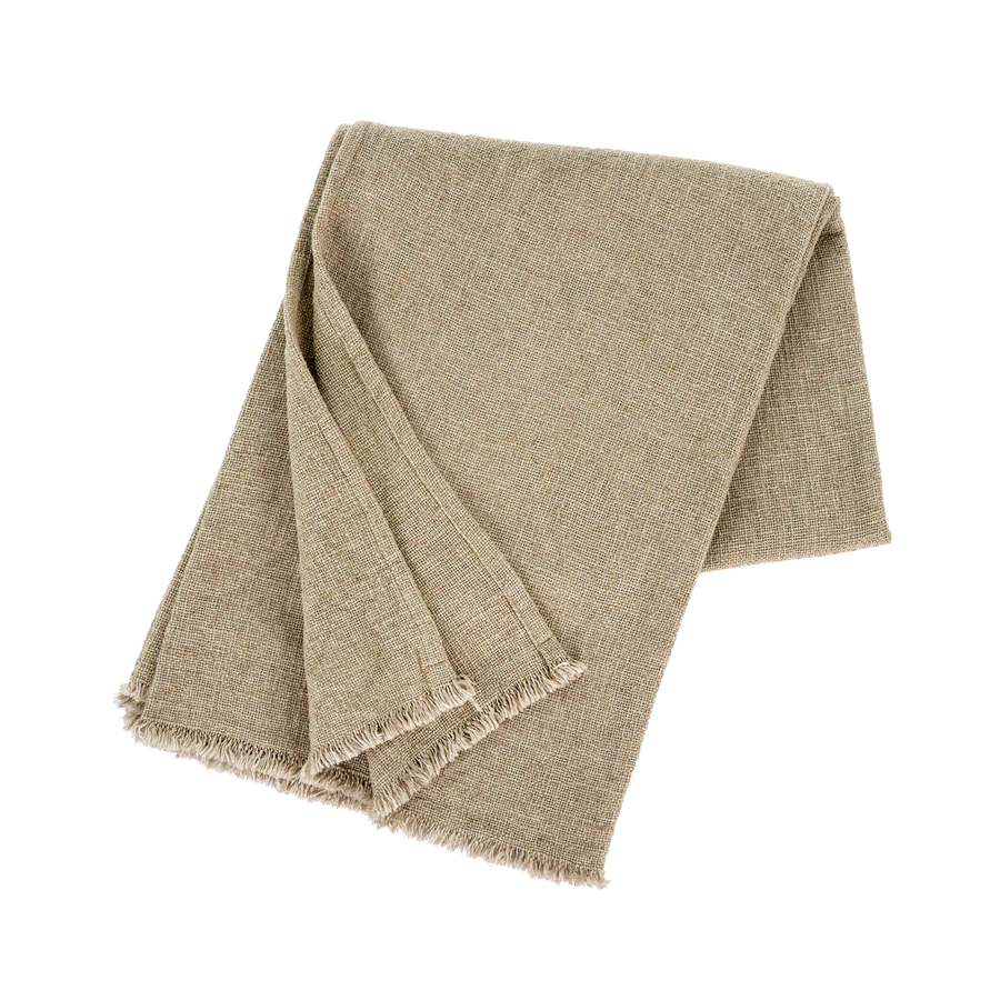 Selena Linen End of Bed Blanket, Lichen-thumbmail-1