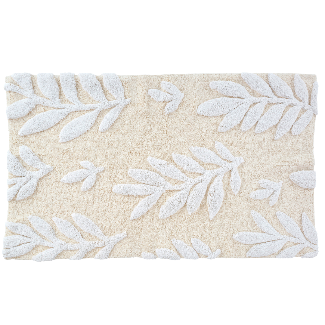Fern Fronds Double Wide Bath Mat-thumbmail-1