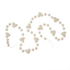 Felt Heart Pom Pom Garland - White