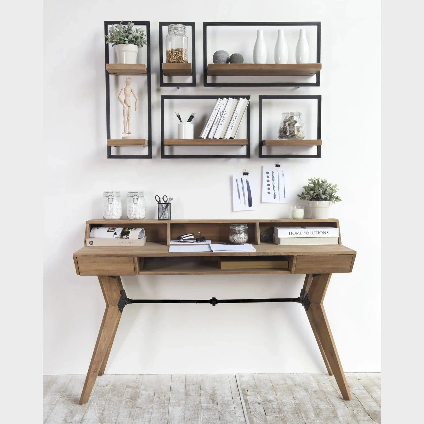 D-Bodhi Metal Frame Wall Box - Natural, Type E (1/box)-thumbmail-2