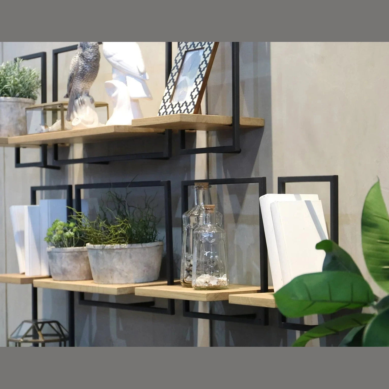 D-Bodhi Metal Frame Wall Box- Natural, Type B