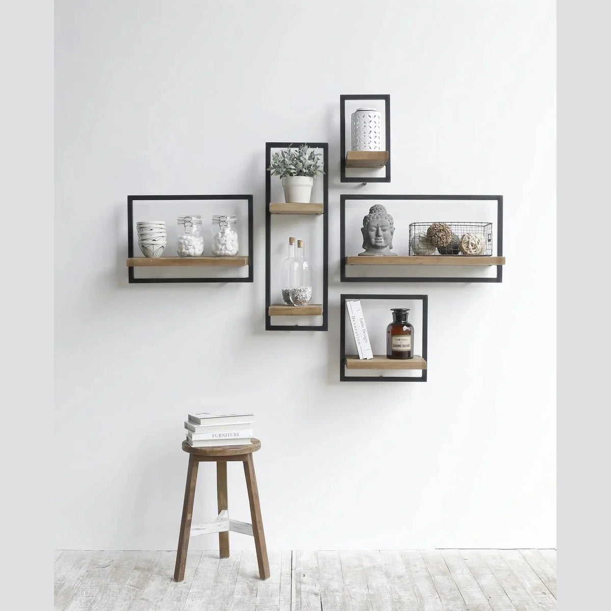 D-Bodhi Metal Frame Wall Box - Natural, Type A (1/box)