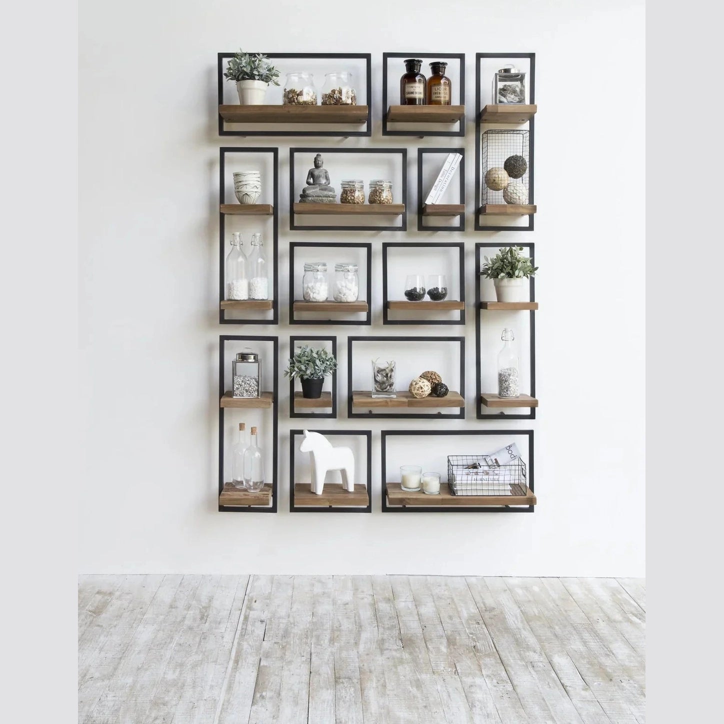 D-Bodhi Metal Frame Wall Box - Natural, Type D (1/box)