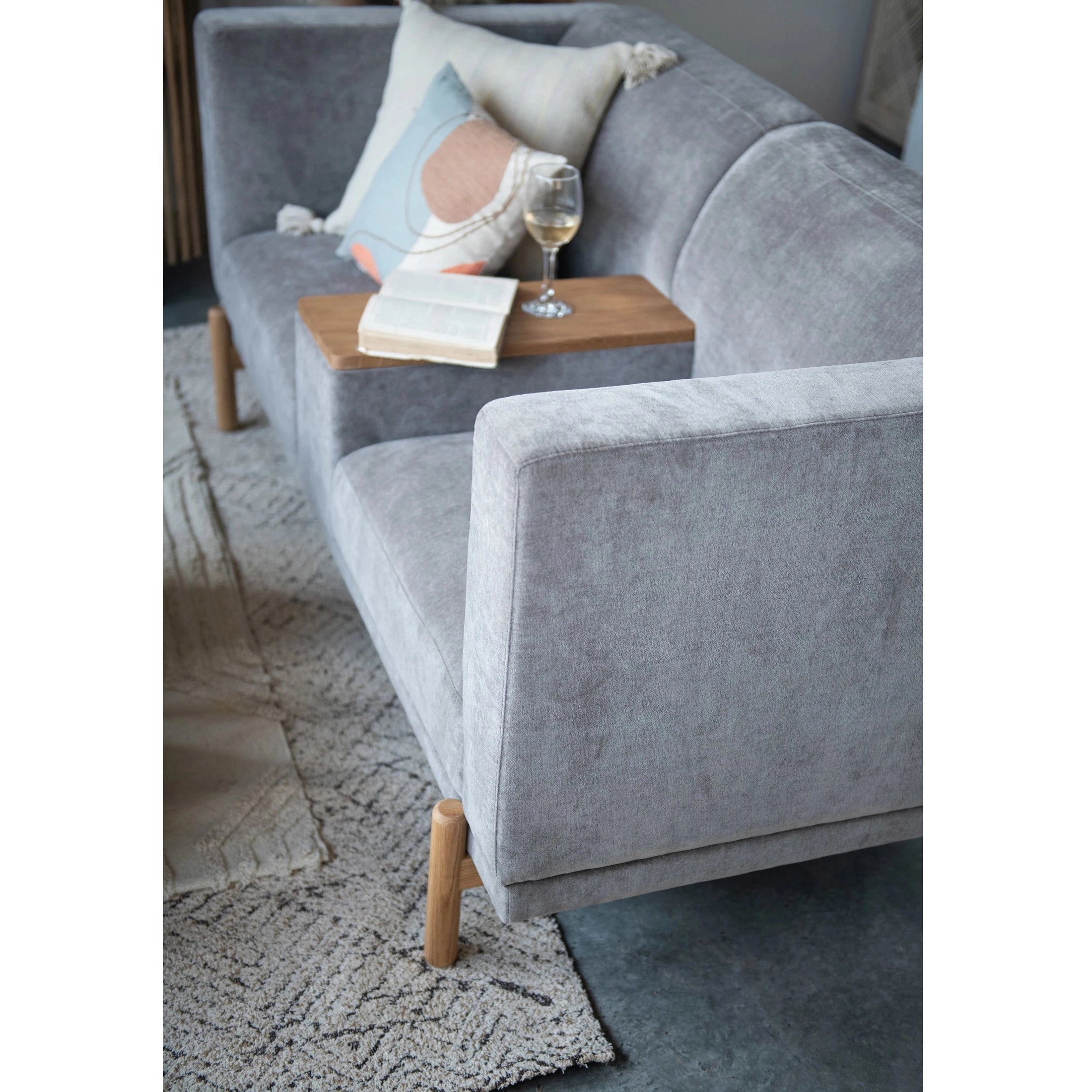 20" Woven Cotton Pillow With Tassels