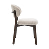Luna Dining Chair – Upholstered Seat with Oak Wood Frame