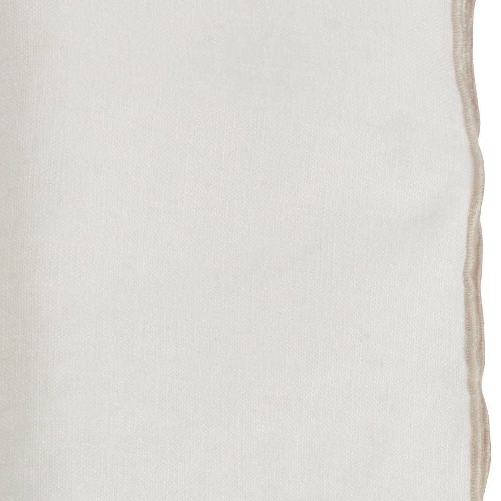 Stonewashed Stitch Border Table Napkins - Ivory (Set of 4)