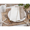 Stonewashed Stitch Border Table Napkins - Ivory (Set of 4)