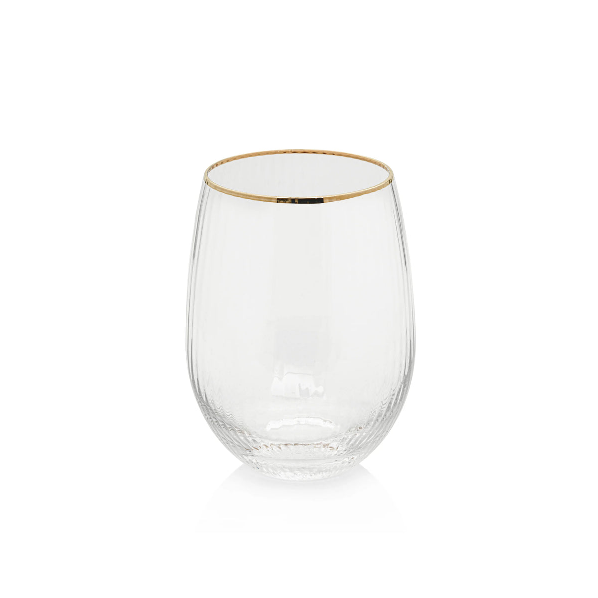 Optic Glass w/ Gold Rim