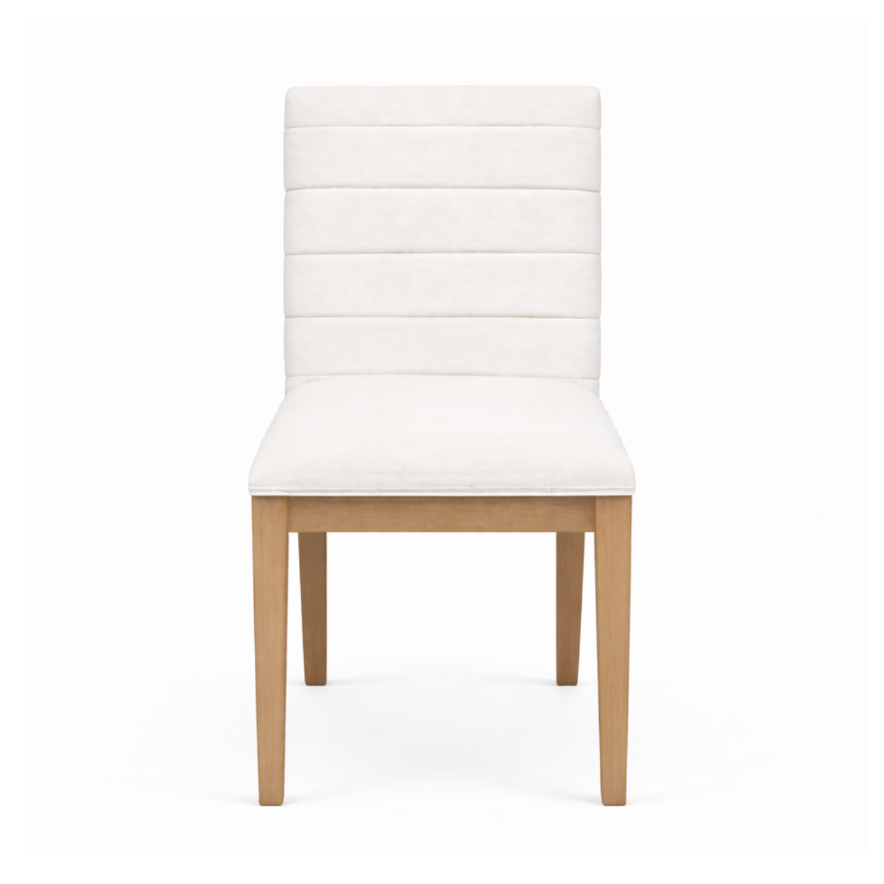Nettie Solid Wood Dining Chair in Ginger and Natural Linen-thumbmail-1
