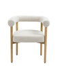 Svea Boucle Dining Chair - Cream