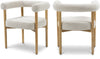 Svea Boucle Dining Chair - Cream