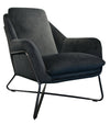 Romeo Lounge chair - Dark Grey Velvet