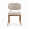 Luna Dining Chair – Upholstered Seat with Oak Wood Frame