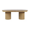 Nord 101" Double Pedestal Dining Table – Natural Oak Finish