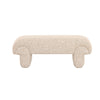 Berger Upholstered Bench with Sculpted Base