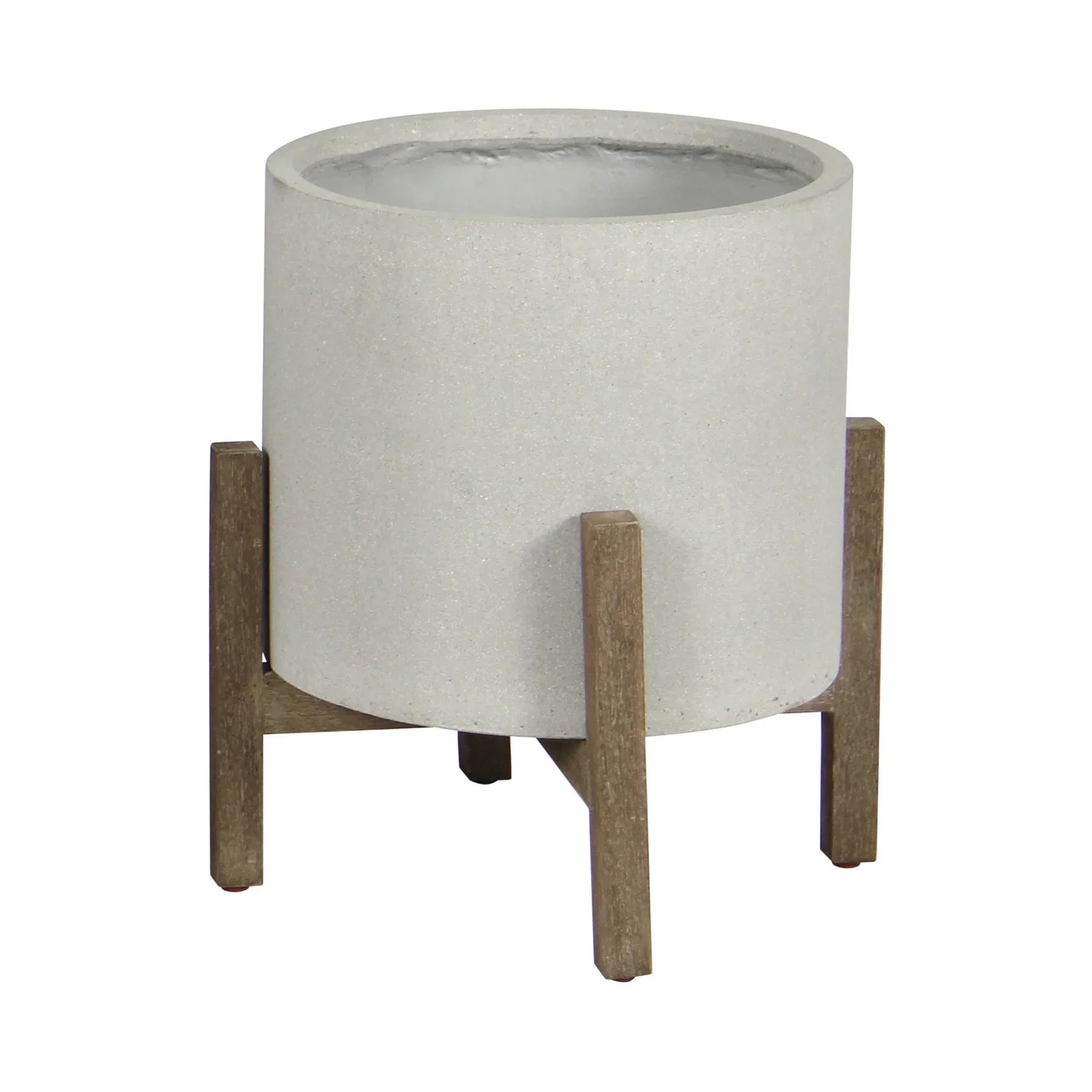 Patio Round Standing Pot - Natural Stone-thumbmail-1