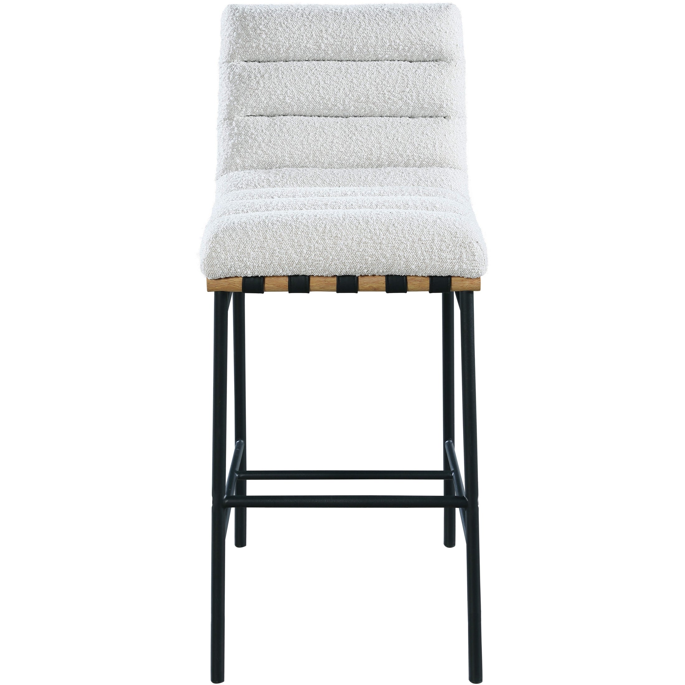 MARU BOUCLE FABRIC COUNTER STOOL - CREAM