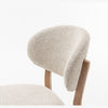 Luna Dining Chair – Upholstered Seat with Oak Wood Frame