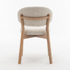 Luna Dining Chair – Upholstered Seat with Oak Wood Frame