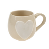 Big Heart Mug, Cream/White