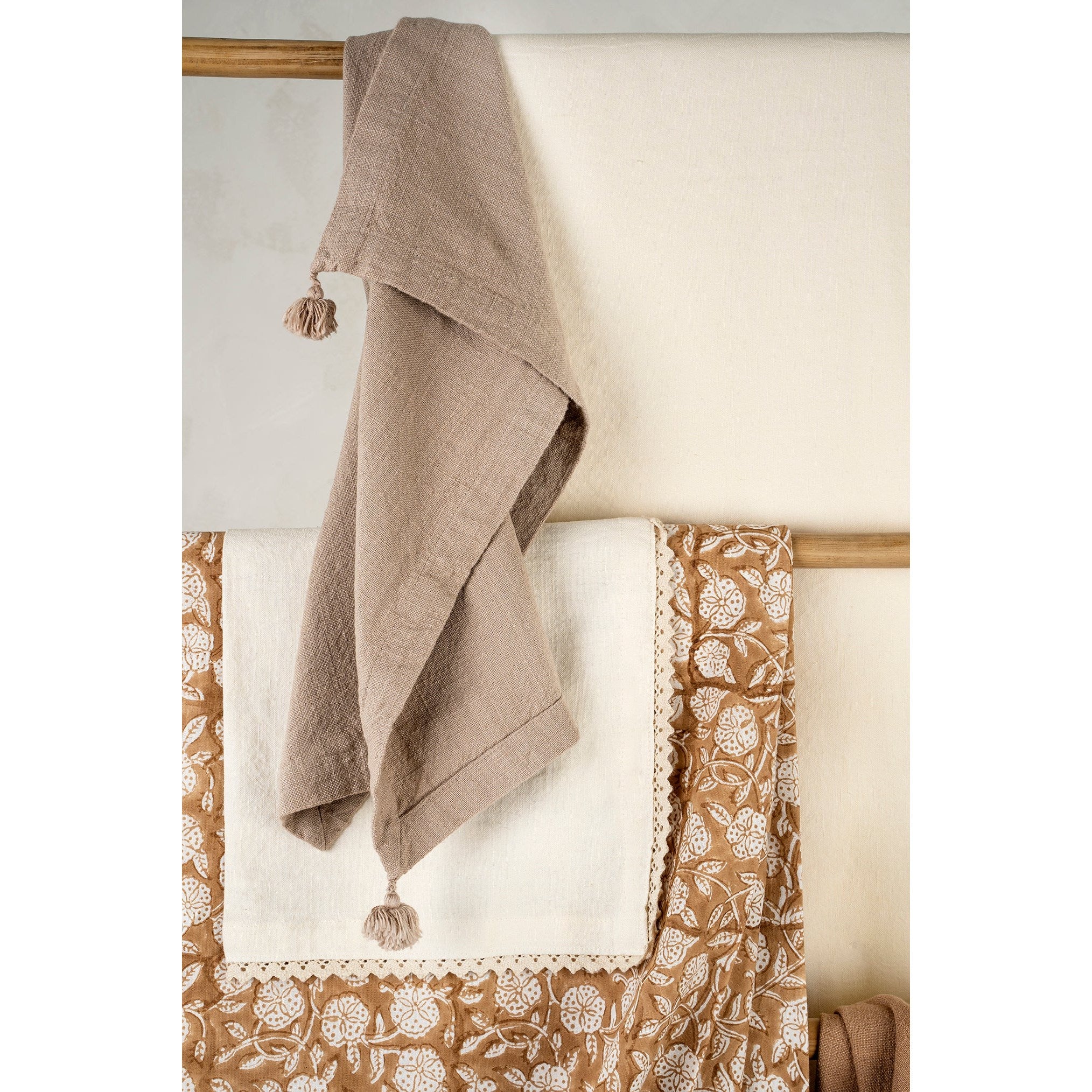 Tassel Napkin, Light Grey Set of 6