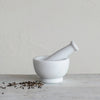 Marble Mortar & Pestle, White - Set of 2