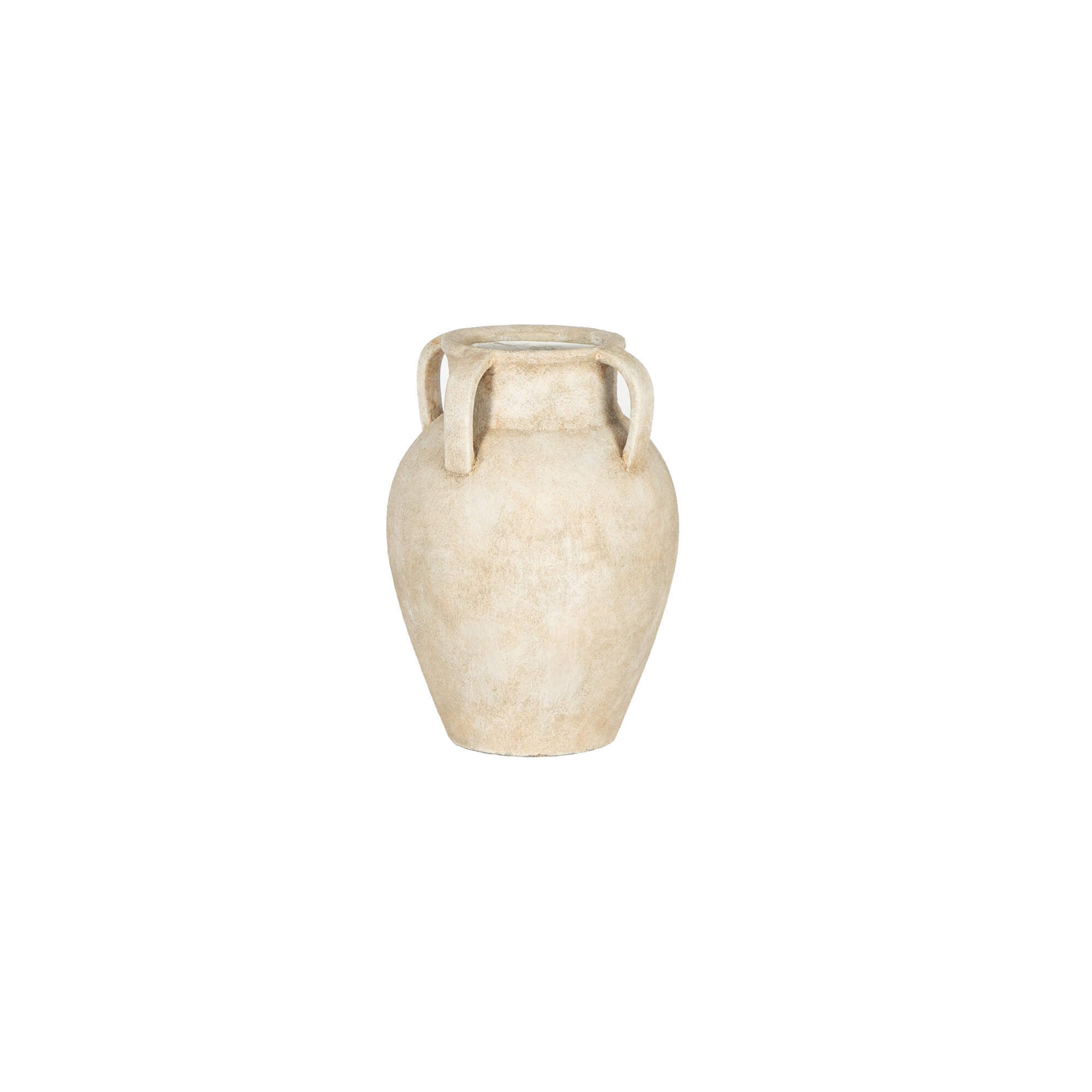 Rustic Terracotta Vase Three Handles-thumbmail-1
