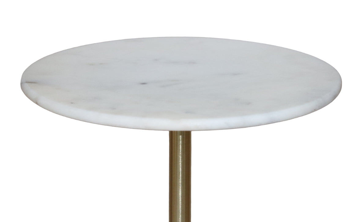 SELAH SIDE TABLE WITH MARBLE TOP & BASE