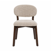 Luna Dining Chair – Upholstered Seat with Oak Wood Frame