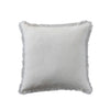 20" Square Stonewashed Linen Pillow w/ Fringe