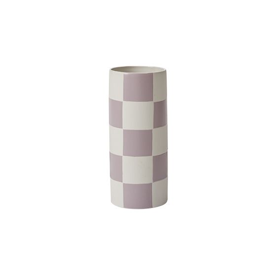Checkerboard Vase - Purple