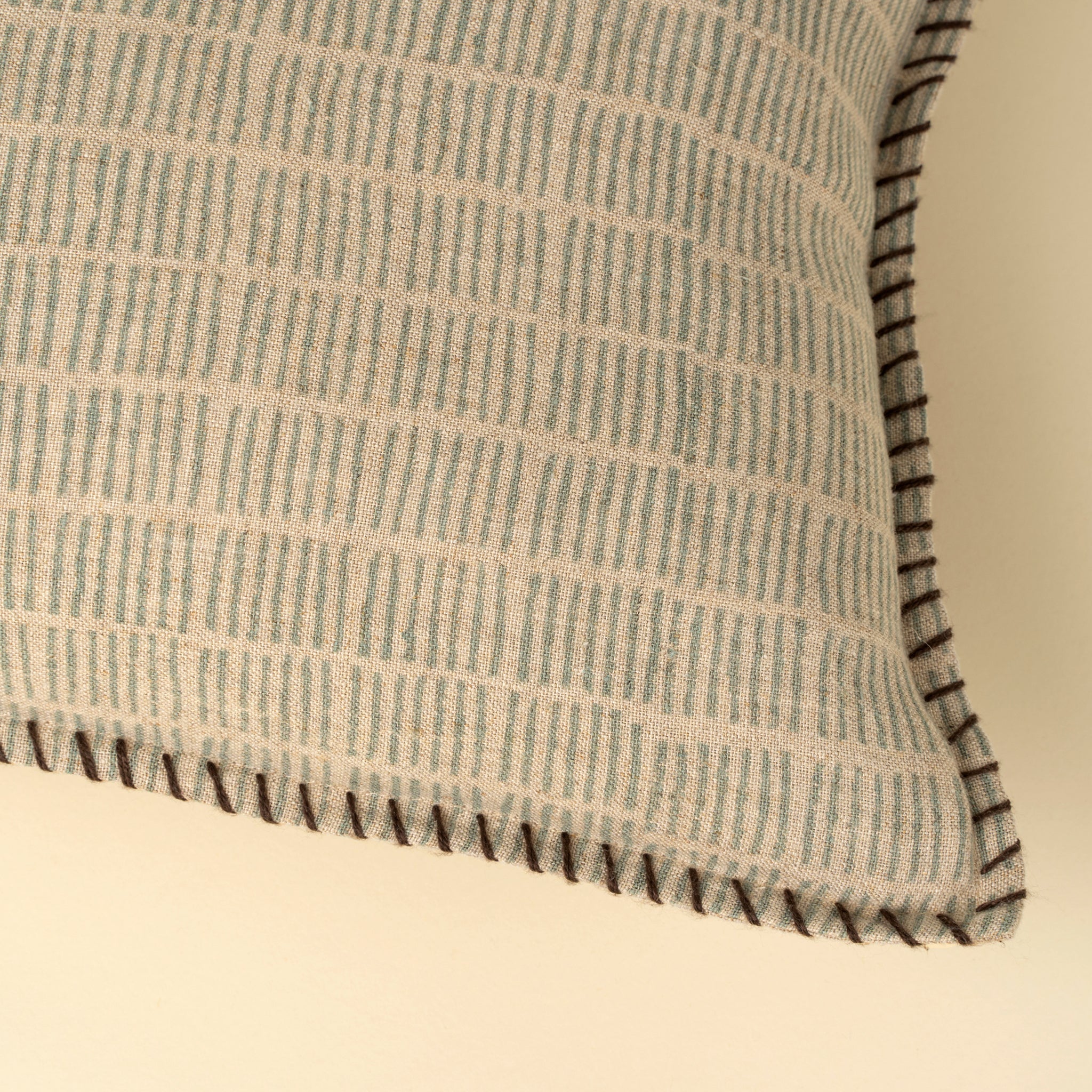 Dash & Dot Linen Pillow, 16" X 24"