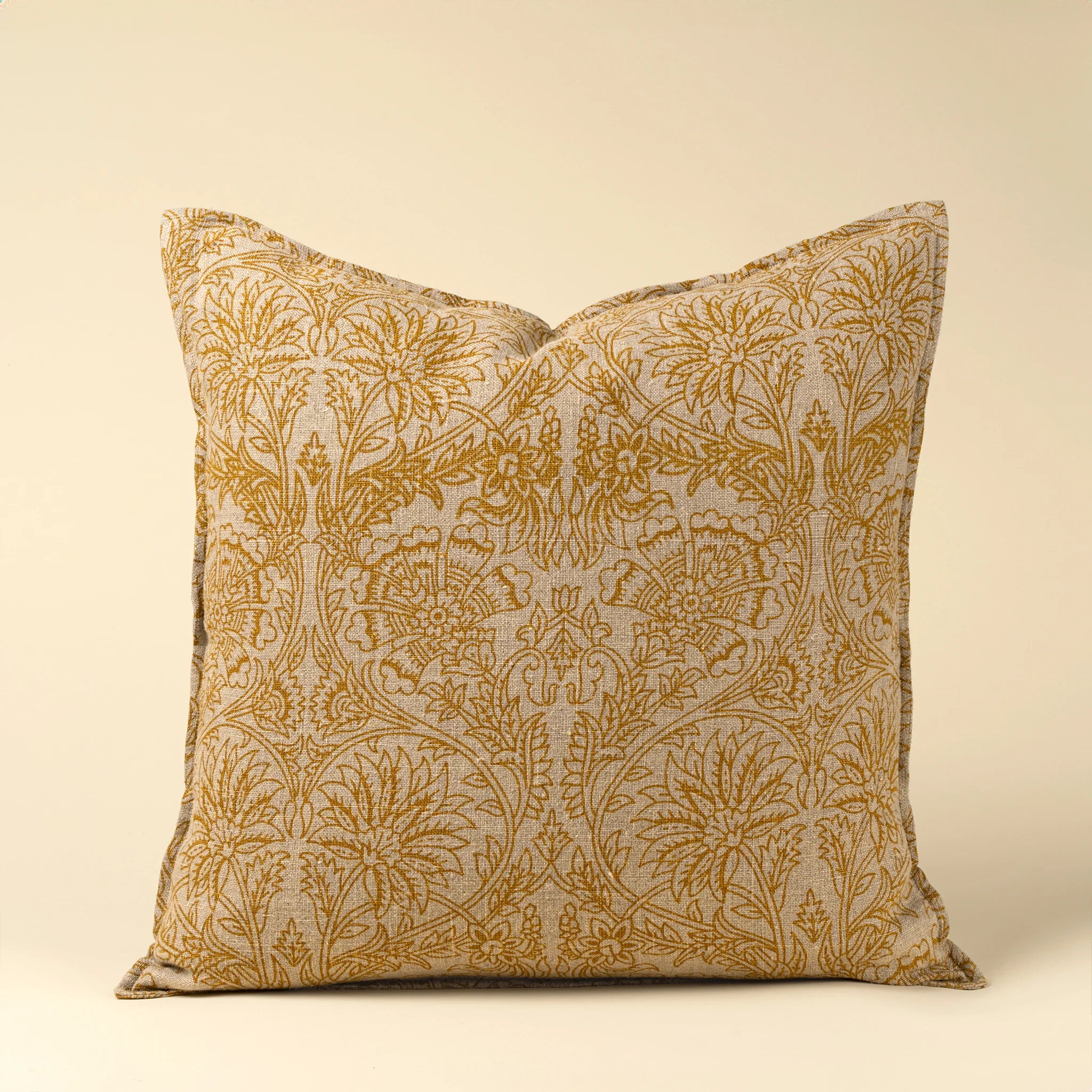 Floria Linen Pillow - Sunflower