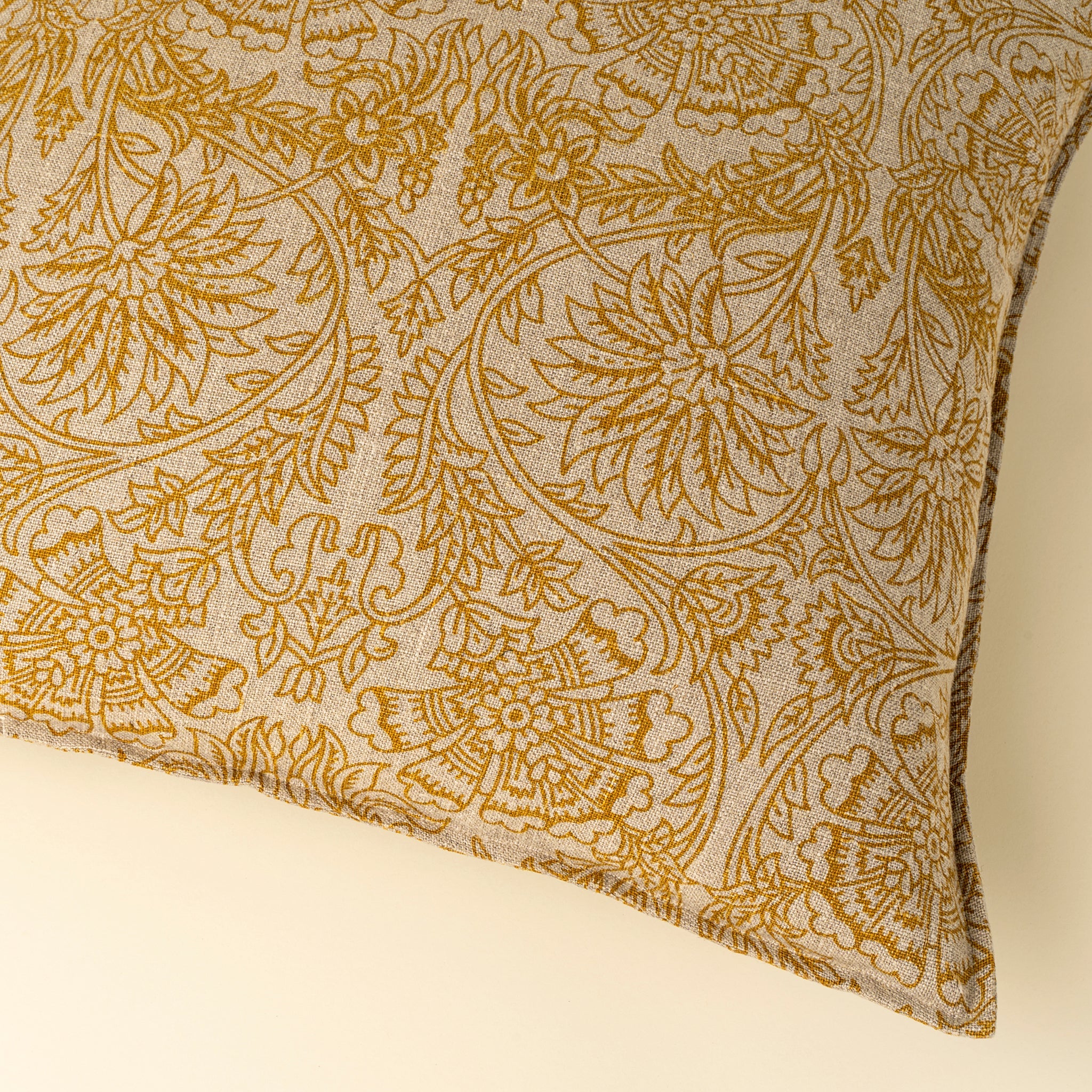 Floria Linen Pillow - Sunflower
