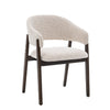 Fiol Dining Chair – Beige Upholstery & Dirty Oak Wood Frame